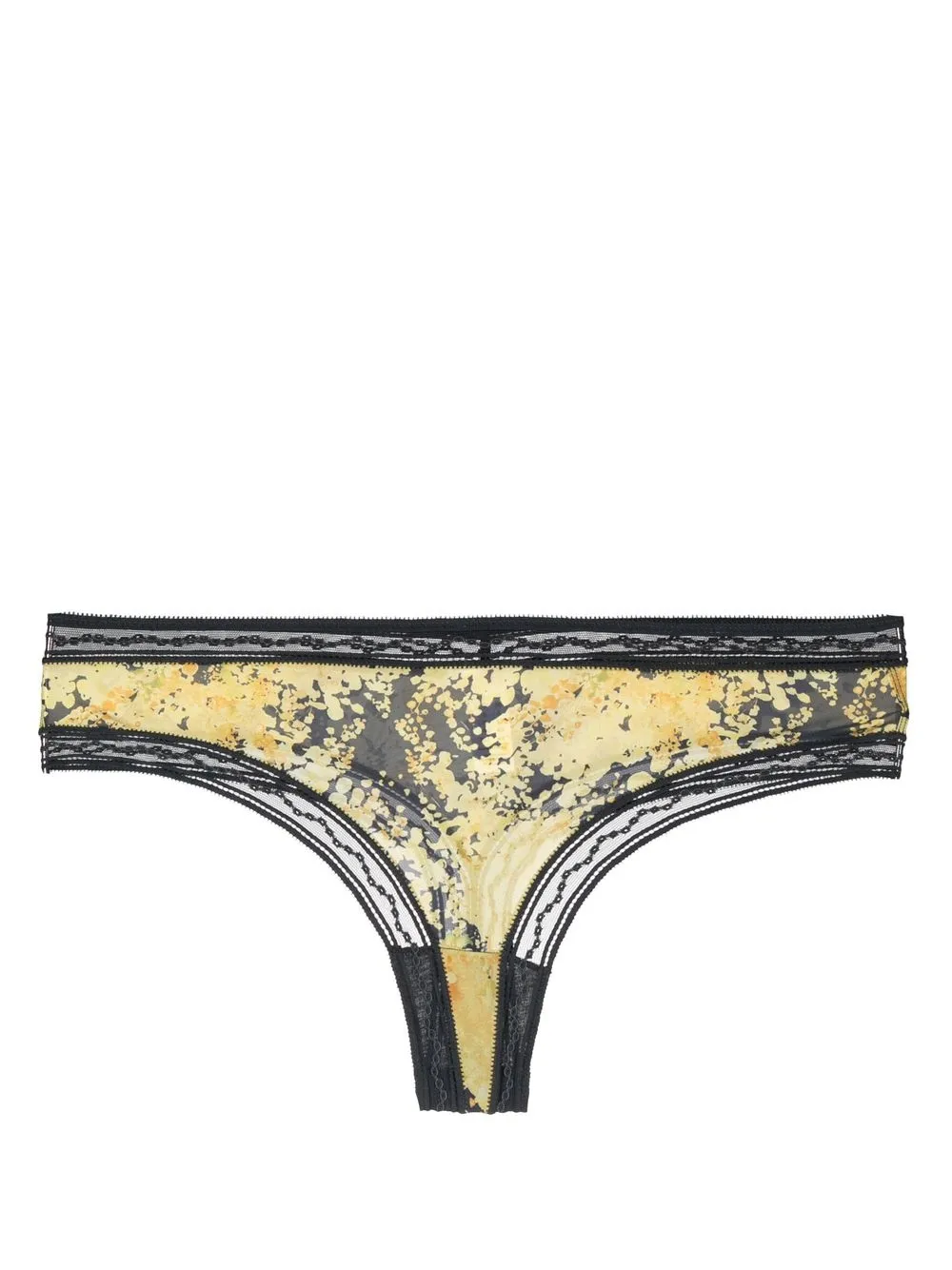 

ERES Feuille multi-panel lace thong - Grey