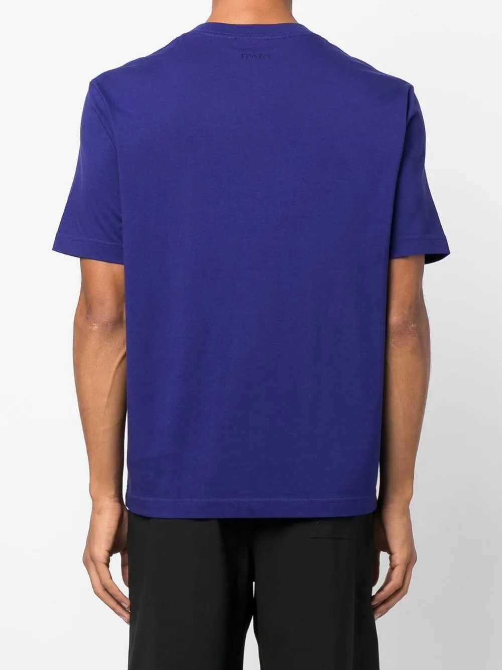 image 4 of lanvin logo刺绣t恤