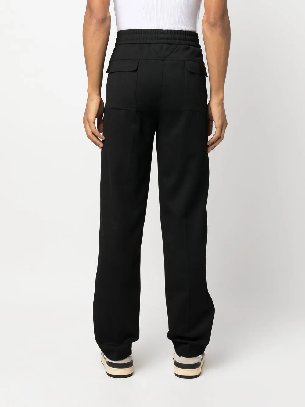 Represent Straight-leg Elasticated Trousers In Black