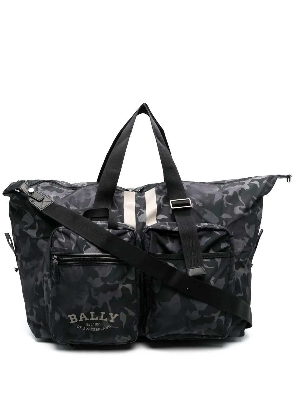 

Bally tote con logo estampado - Negro