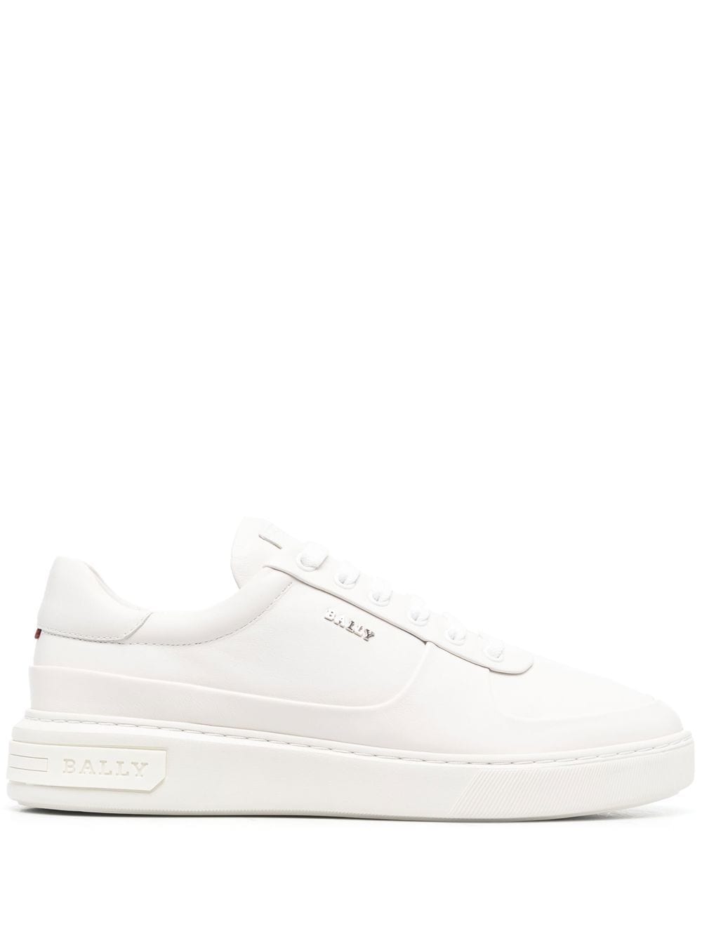 

Bally tenis altos Manny con agujetas - Blanco