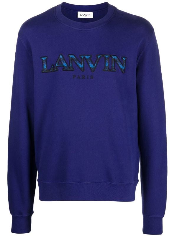 Bevatten rijst lila Lanvin embroidered-logo Sweatshirt - Farfetch