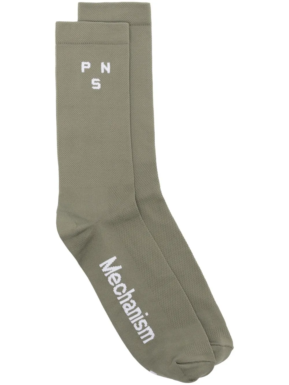 

Pas Normal Studios 'Mechanism' logo-intarsia socks - Green