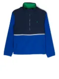 POLO RALPH LAUREN KIDS colour-block half zip jacket - Blue