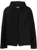 Off-White logo patch quilted jacket - Black