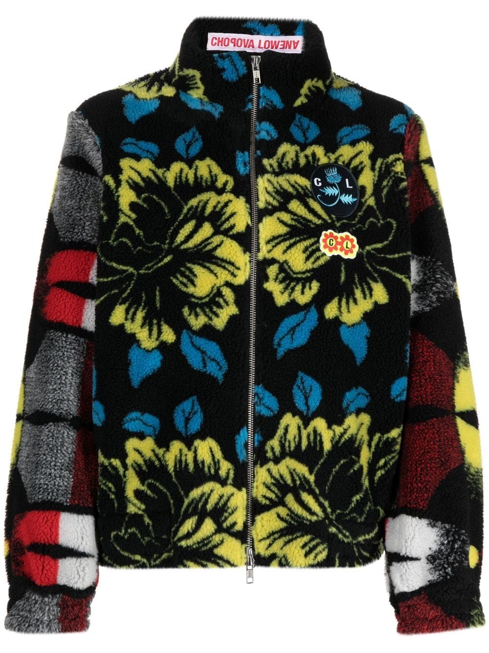 floral zipped jacket