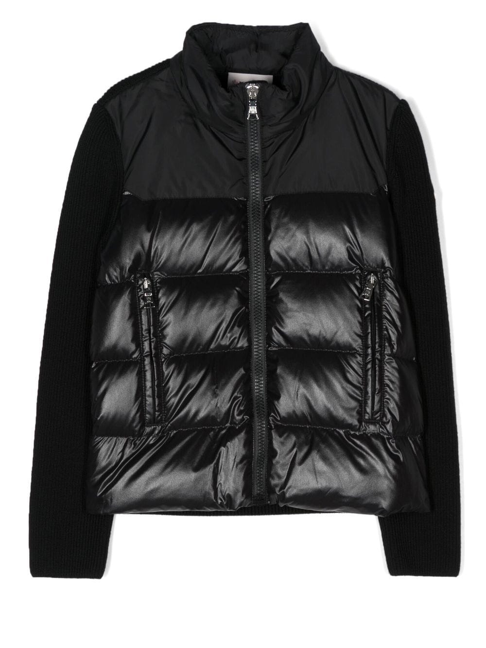 moncler enfant veste matelassée à fermeture zippée - noir