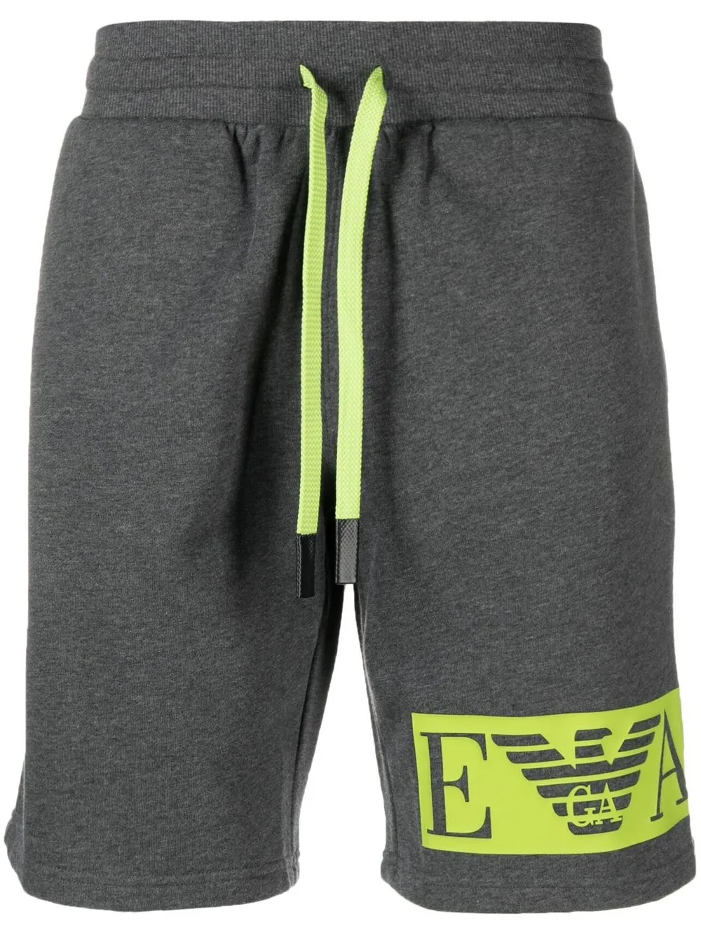 

Emporio Armani shorts deportivos con logo estampado - Gris