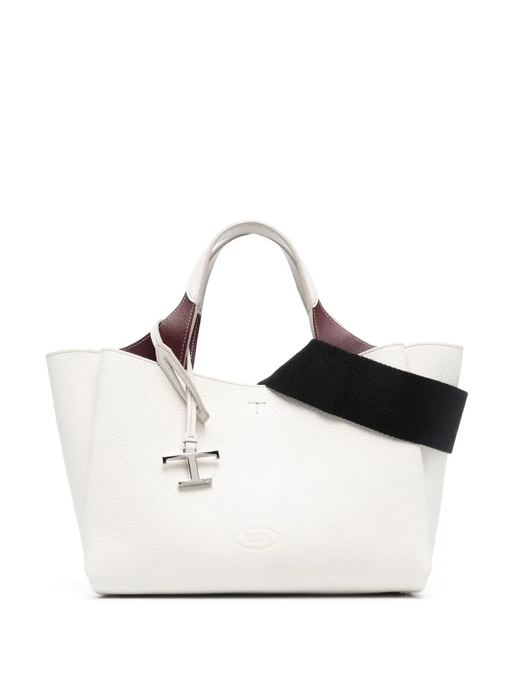 

Tod's tote con dije del logo - Neutro