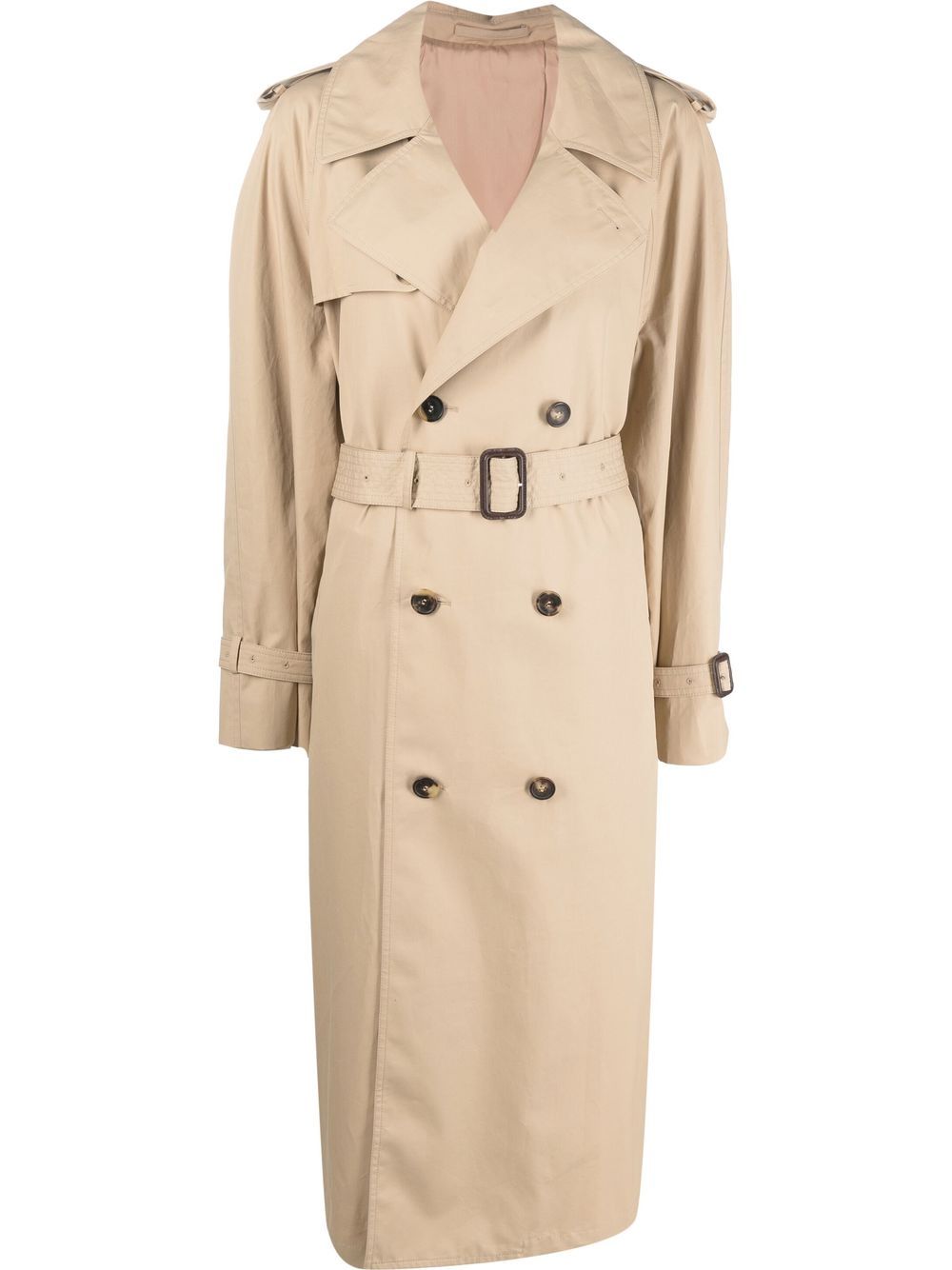 WARDROBE.NYC DOUBLE-BREASTED COTTON TRENCH COAT