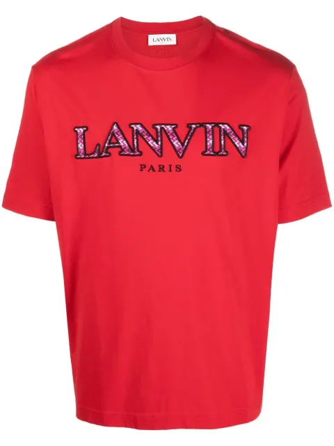 Lanvin logo-embroidered T-shirt