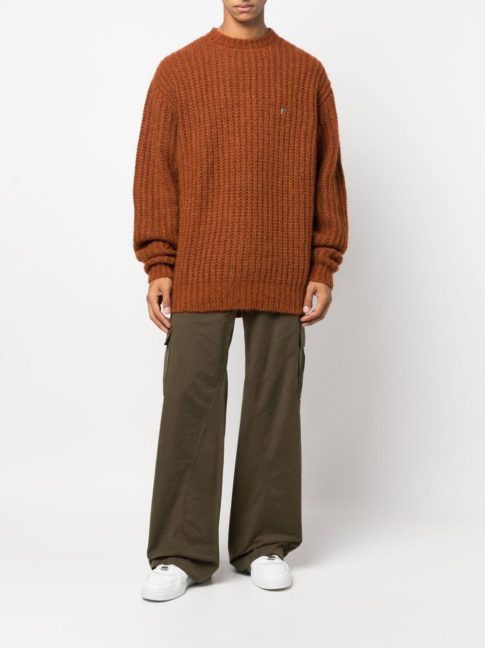 Totême Knit Monogram Sweater - Orange