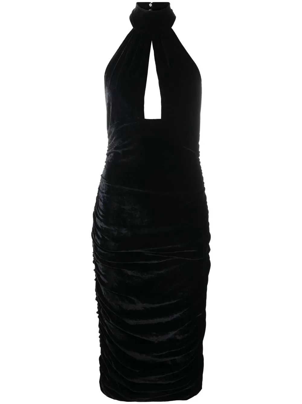 

Blumarine vestido con cuello halter - Negro