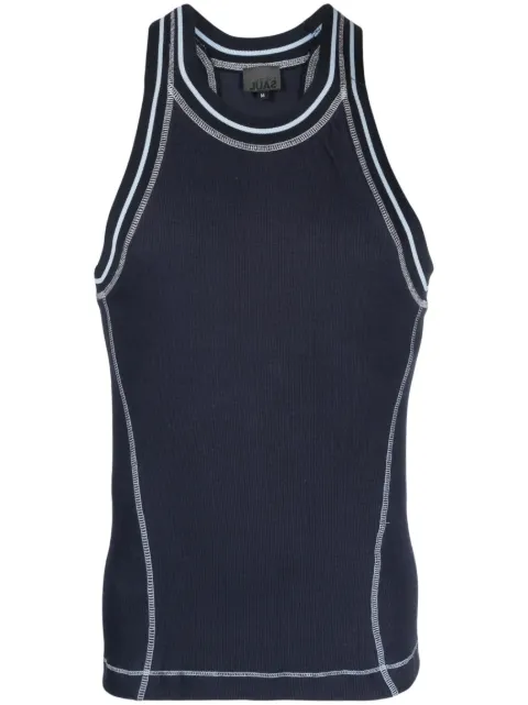 Saul Nash plain stretch-cotton tank top