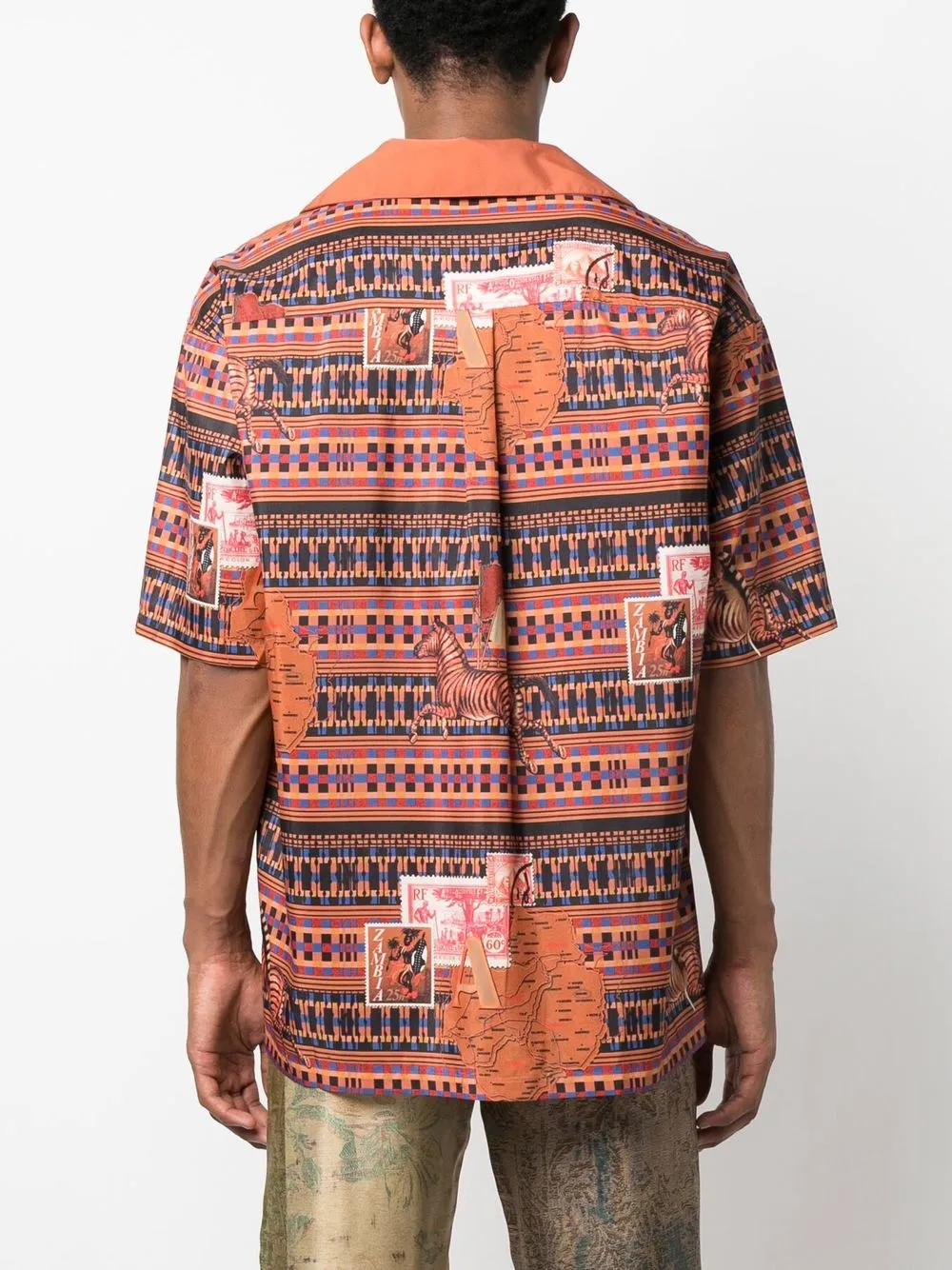 AHLUWALIA GRAPHIC-PRINT SHORT-SLEEVE SHIRT