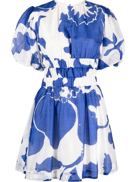SIR. Vivi abstract-print open-back minidress