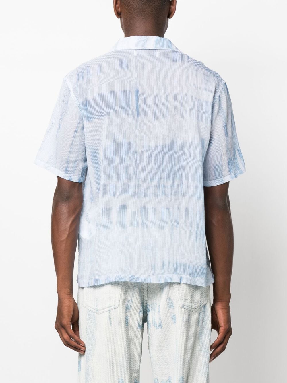 Shop Our Legacy Stroke-print Shirt In Blue