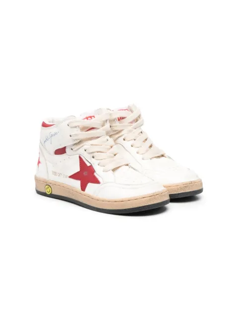 Golden Goose Kids star-patch hi-top sneakers 