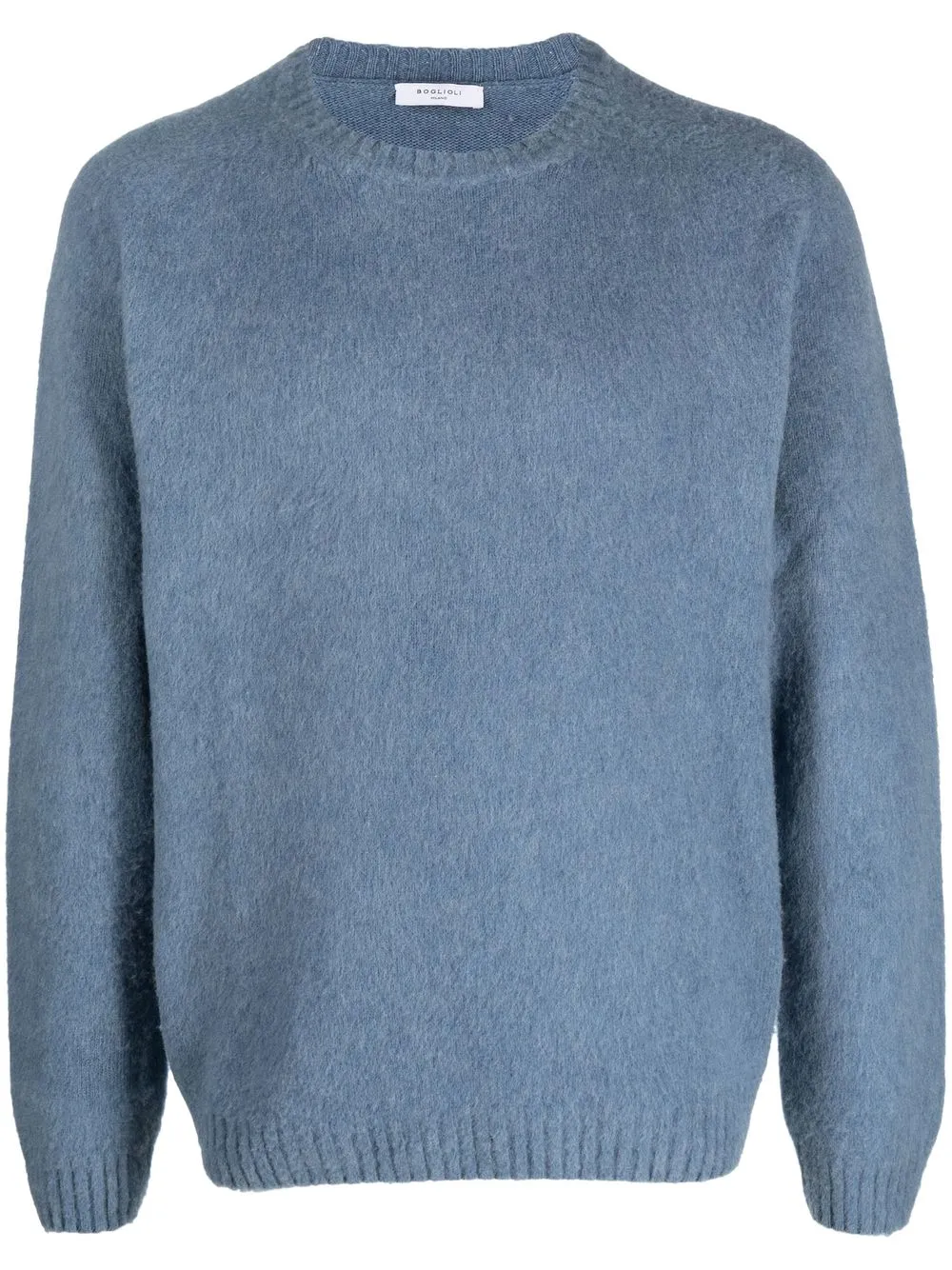 

Boglioli crew neck wool-blend jumper - Blue