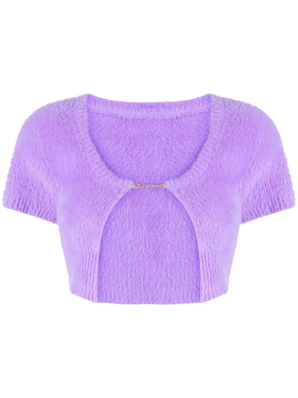 

Jacquemus top corto manga corta - Morado
