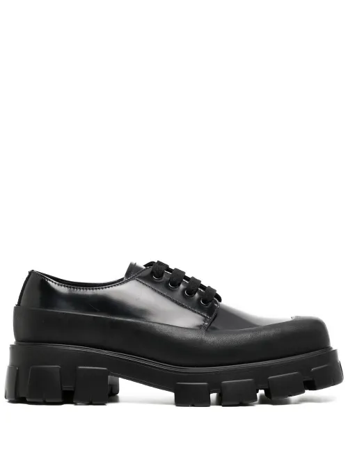 Derbies à fini brossé - Prada - Modalova