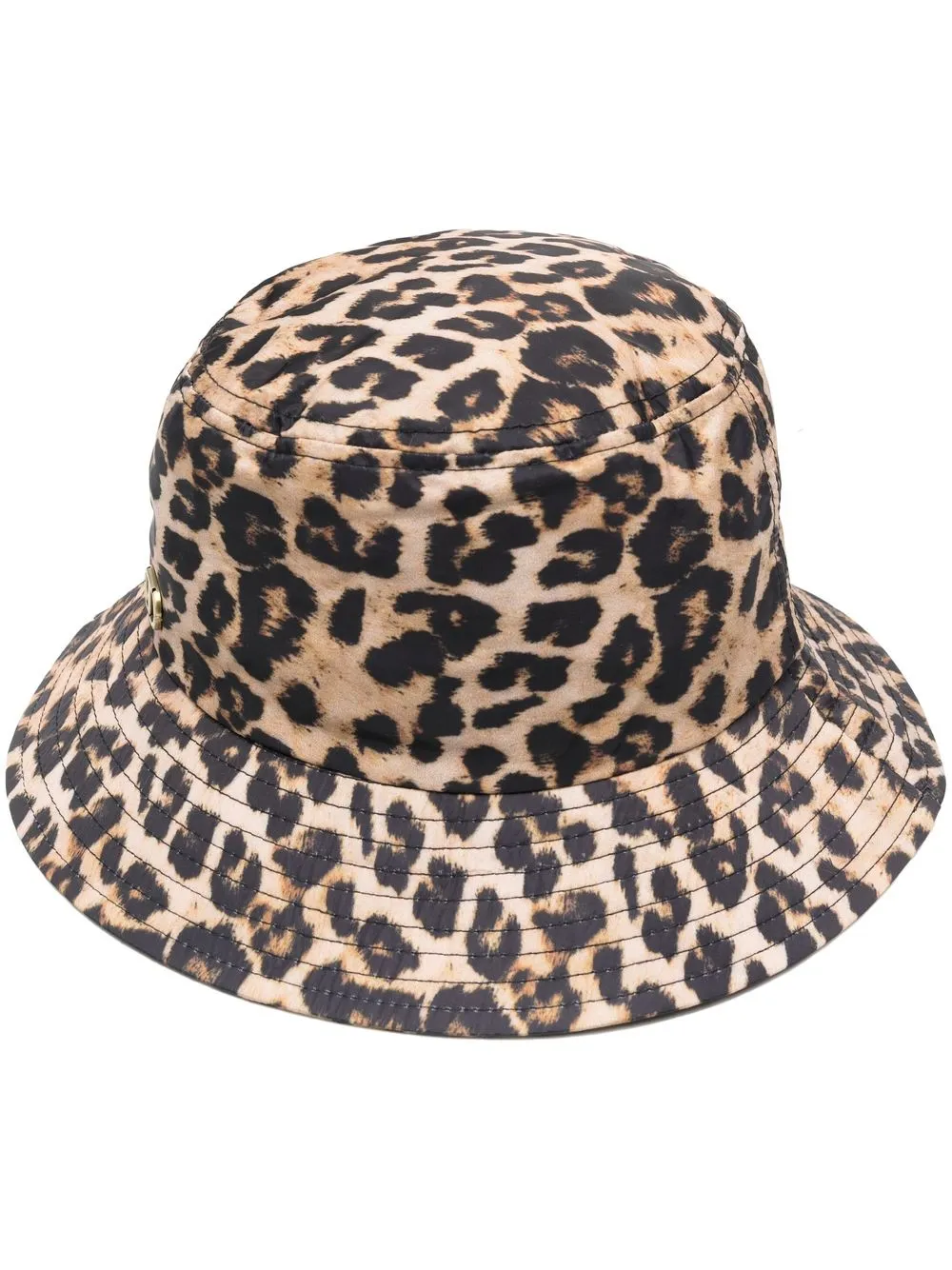 

TWINSET gorro de pescador con estampado de leopardo - Marrón