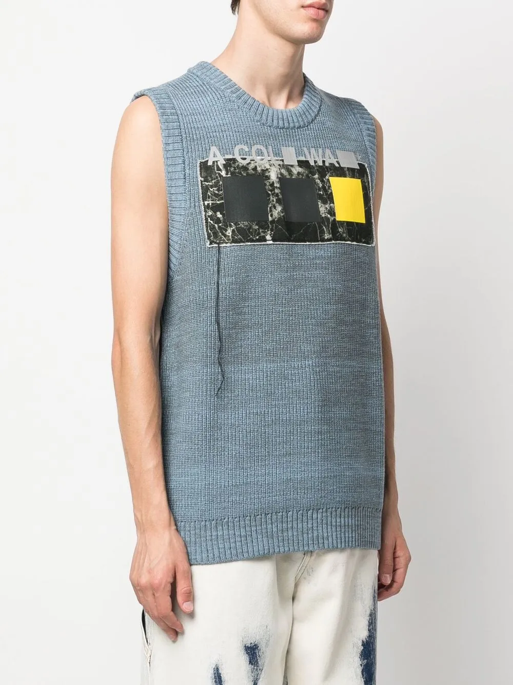  A Cold Wall* Pullunder Mit Patch Detail   Blau 