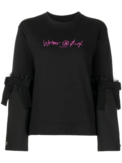 Viktor & Rolf embroidered-logo detail sweatshirt