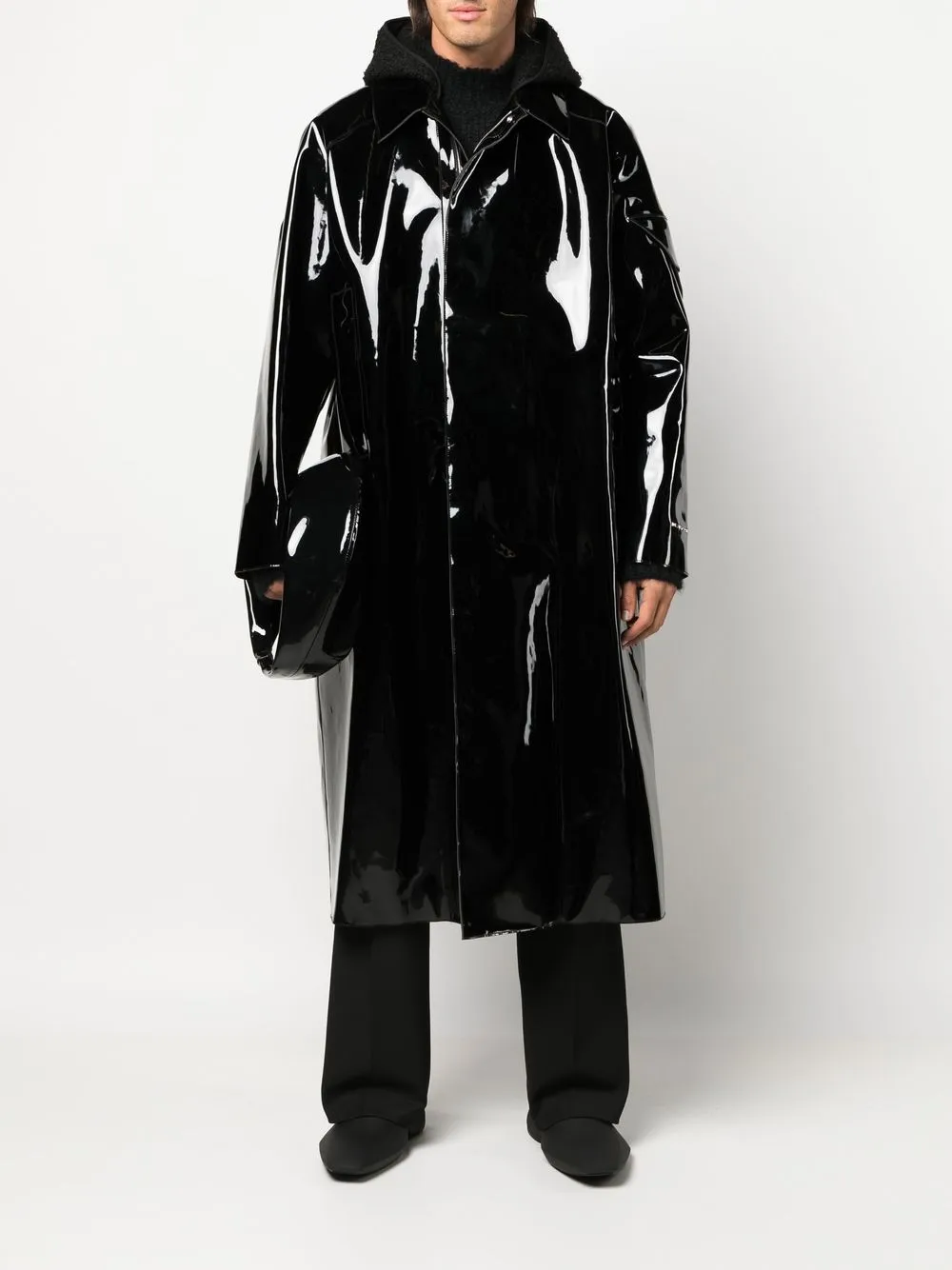 1017 ALYX 9SM Glanzende regenjas - Zwart