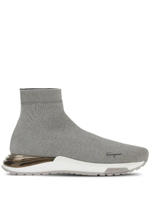 Ferragamo logo-print sock sneakers