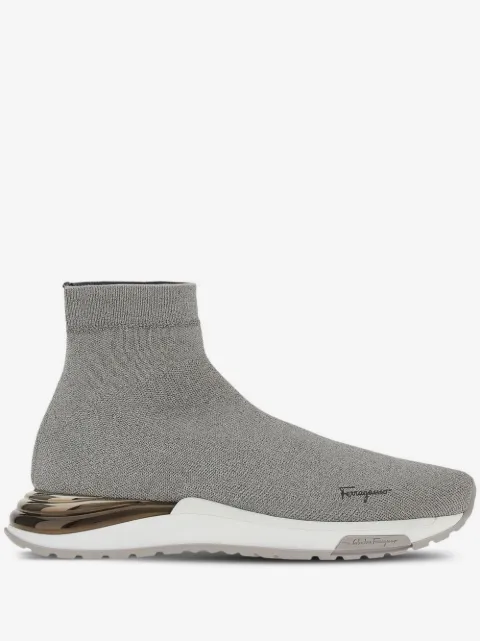 logo-print sock sneakers