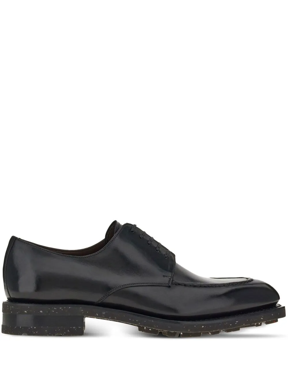 Ferragamo Leren derby schoenen Zwart
