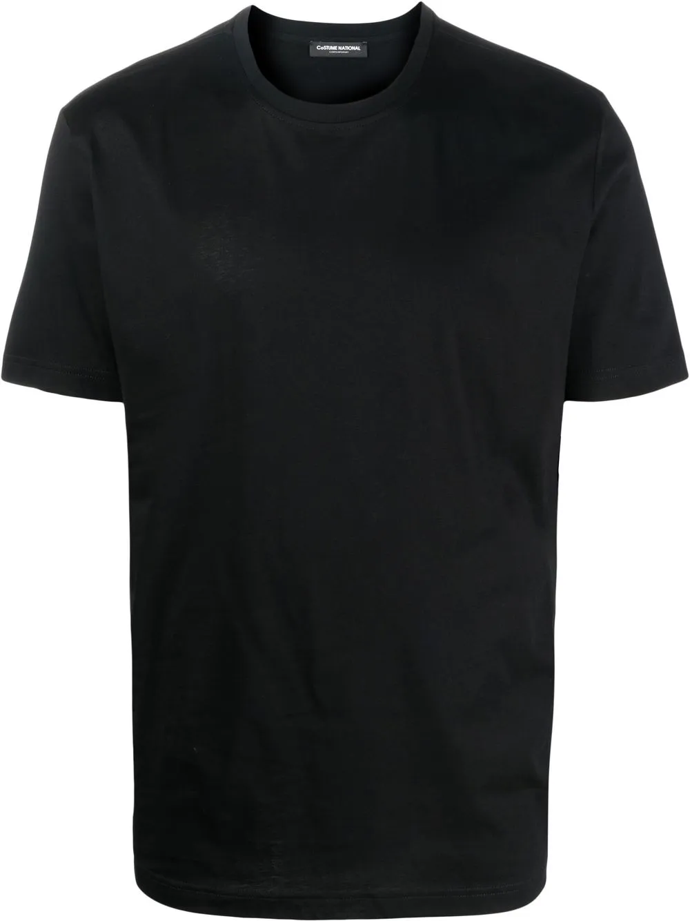 

costume national contemporary side logo-print detail T-shirt - Black