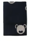Little Bear bear-motif blanket - Black