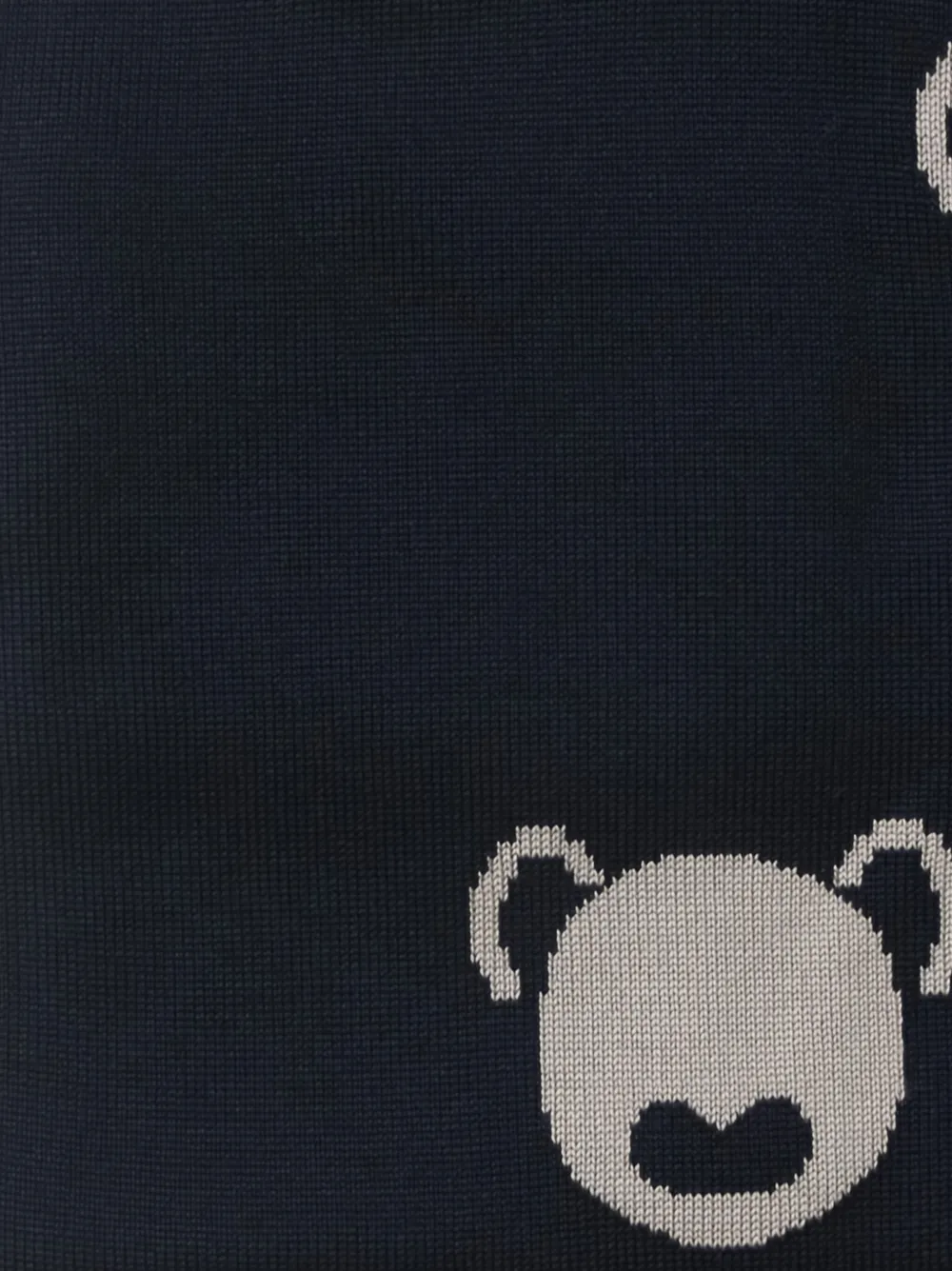 Little Bear Deken met beerprint - Zwart