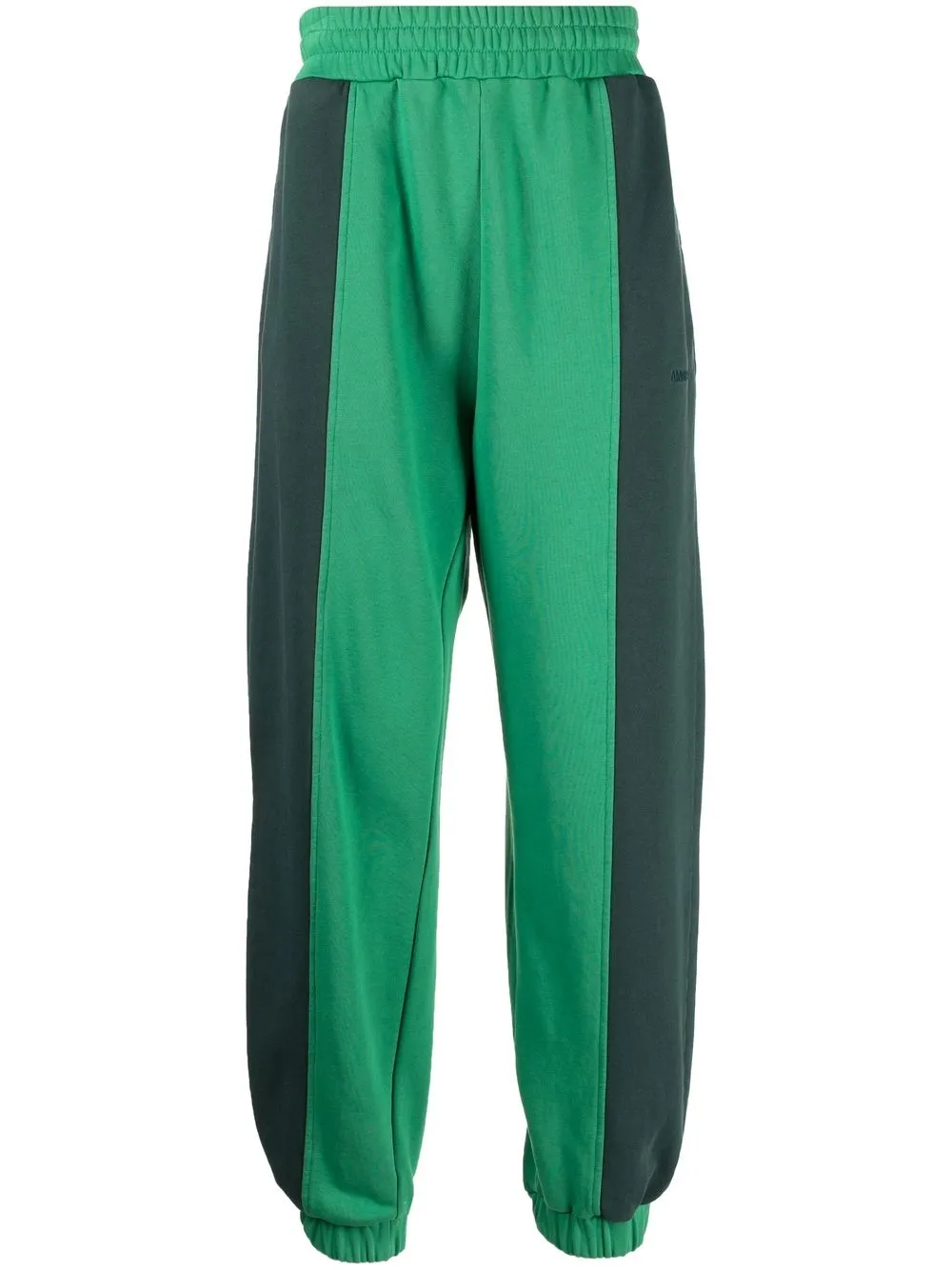 

AMBUSH pants con diseño color block - Verde