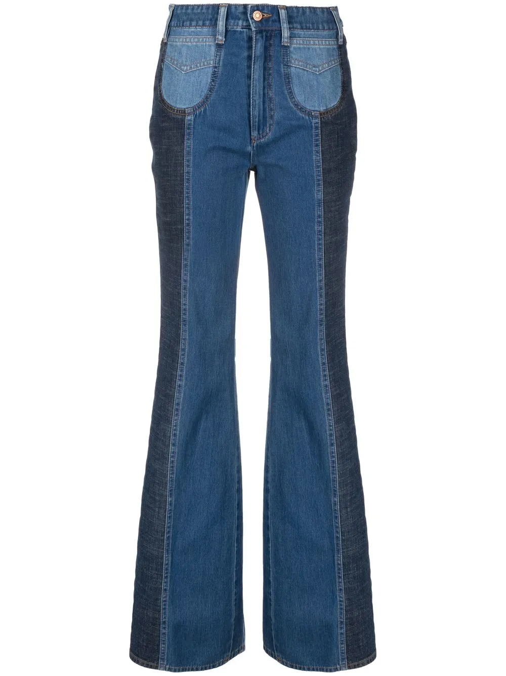 

See by Chloé high-rise straight-leg jeans - Blue