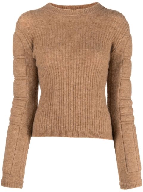 Max Mara padded-panel knit top Women