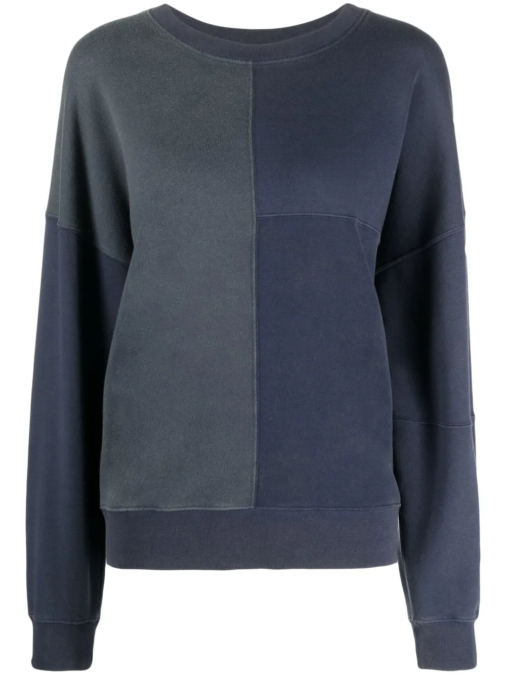 

See by Chloé multi-panel long-sleeve sweatshirt - Blue