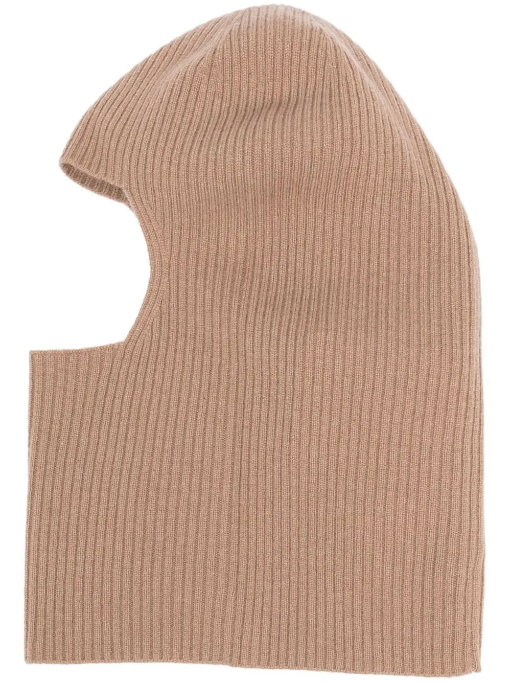 ribbed-knit balaclava
