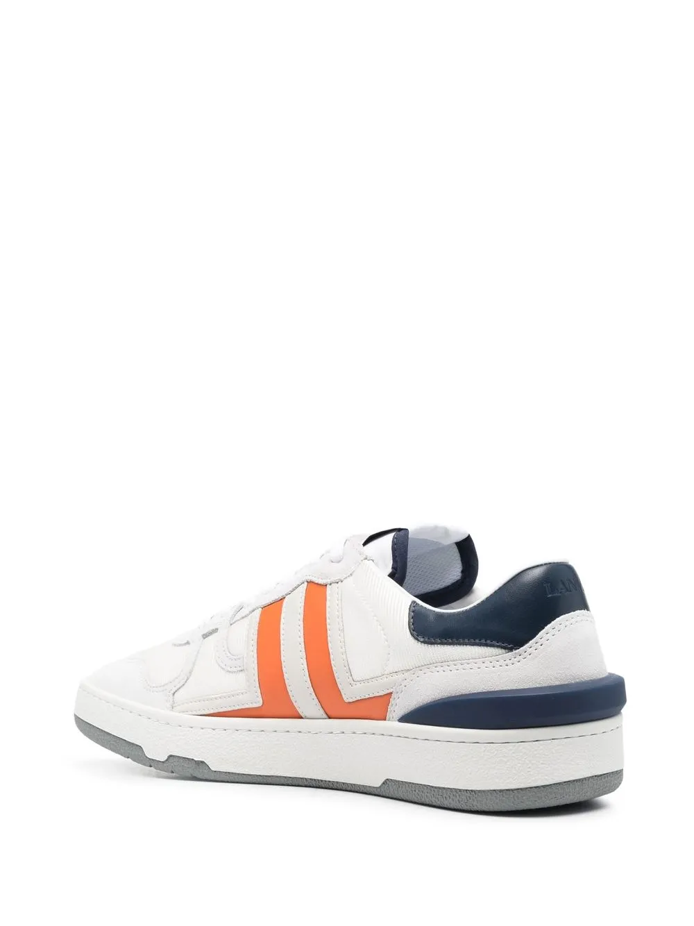  Lanvin Sneakers Mit Kontrasteinsätzen   Weiß 