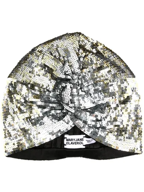 MaryJane Claverol Oasis sequin turban