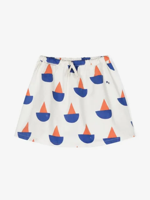 Bobo Choses Sail Boat organic-cotton skirt 