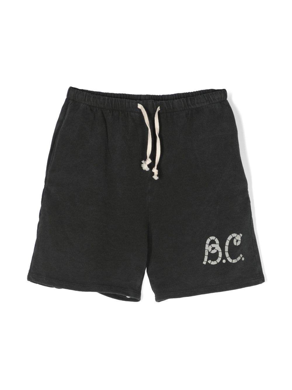 Bobo Choses Kids' Sail Rope Organic-cotton Shorts In Black