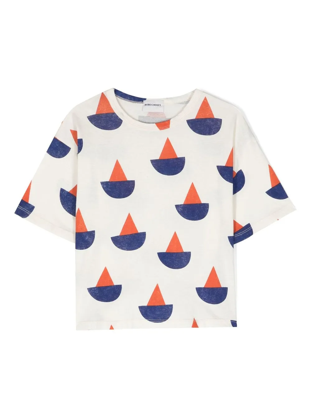 

Bobo Choses Sail Boat organic-cotton T-shirt - Neutrals