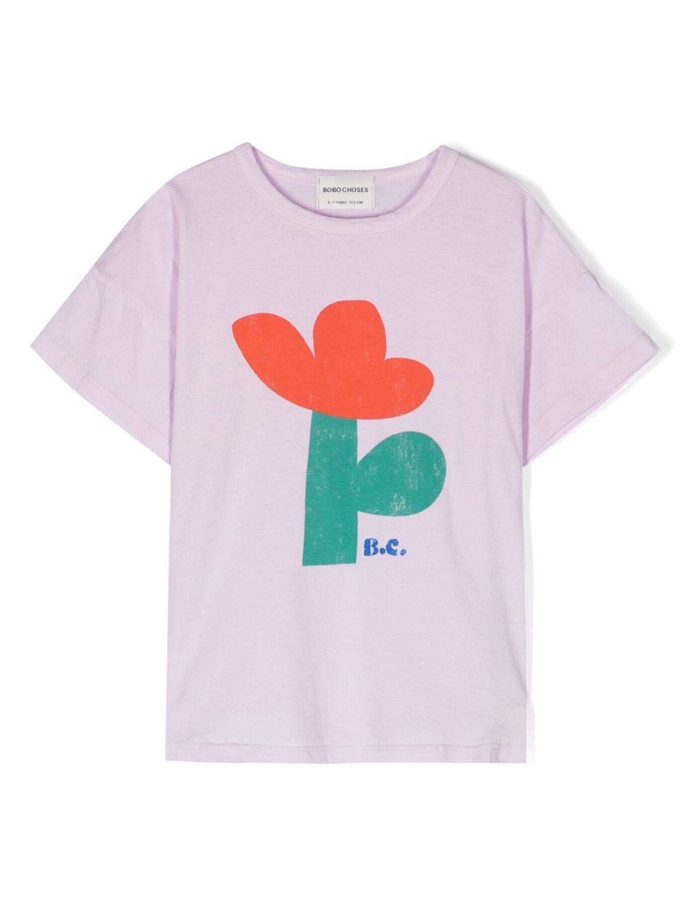 Bobo Choses Sea Flower organic-cotton T-shirt - Purple