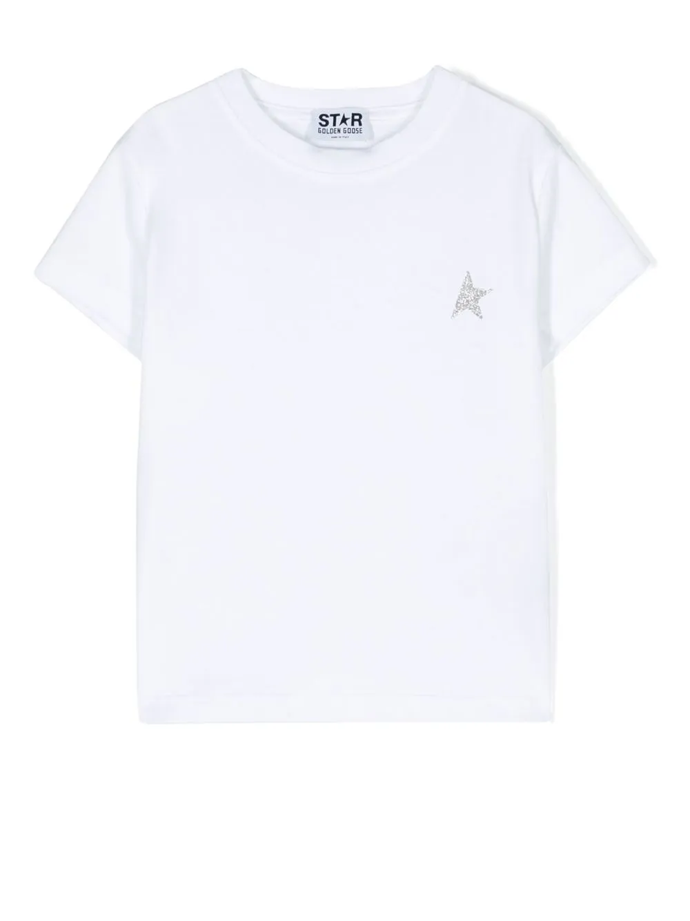 Golden Goose Kids logo-print cotton T-shirt - White