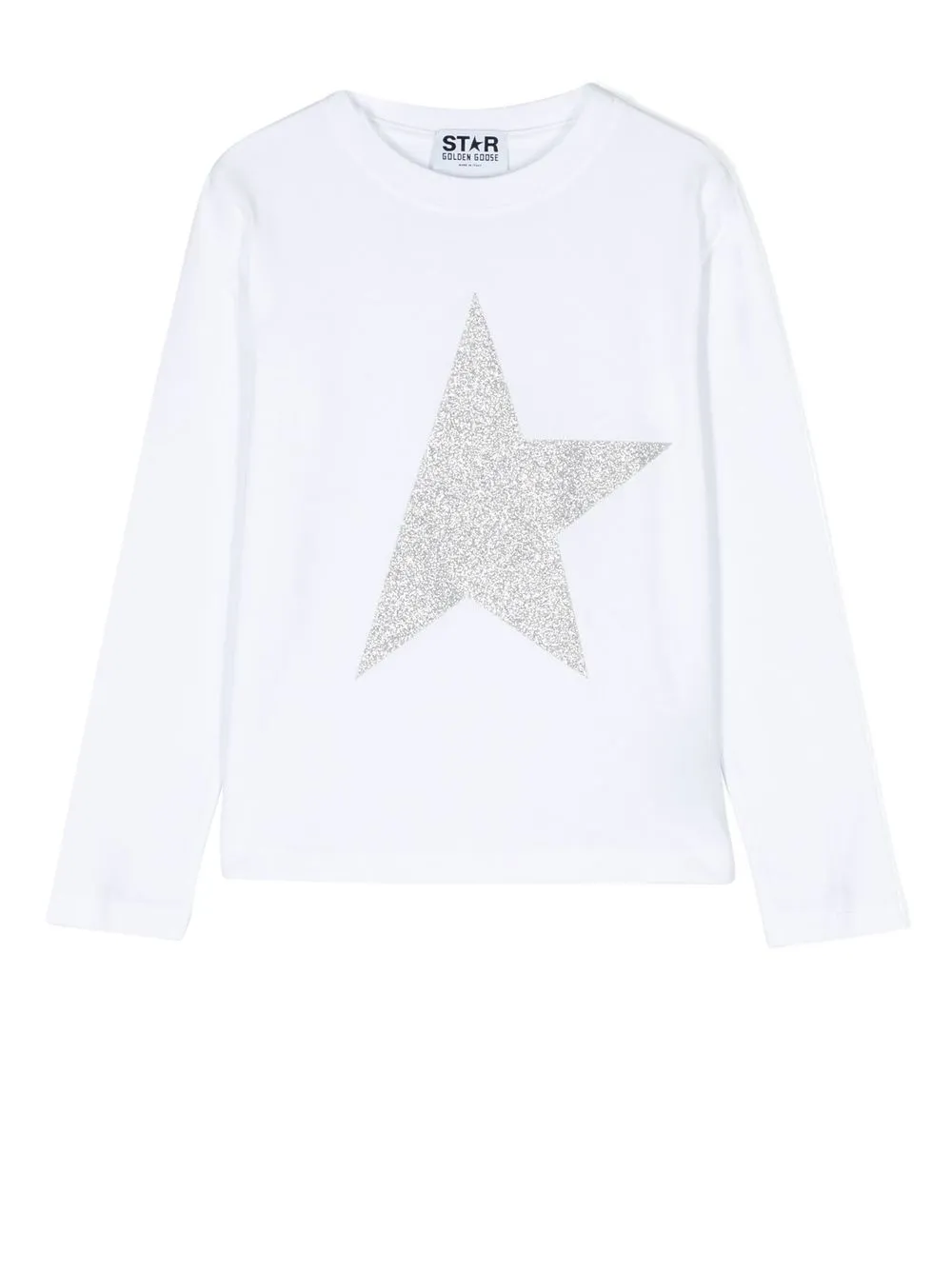 

Golden Goose Kids playera con estrellas estampadas - Blanco