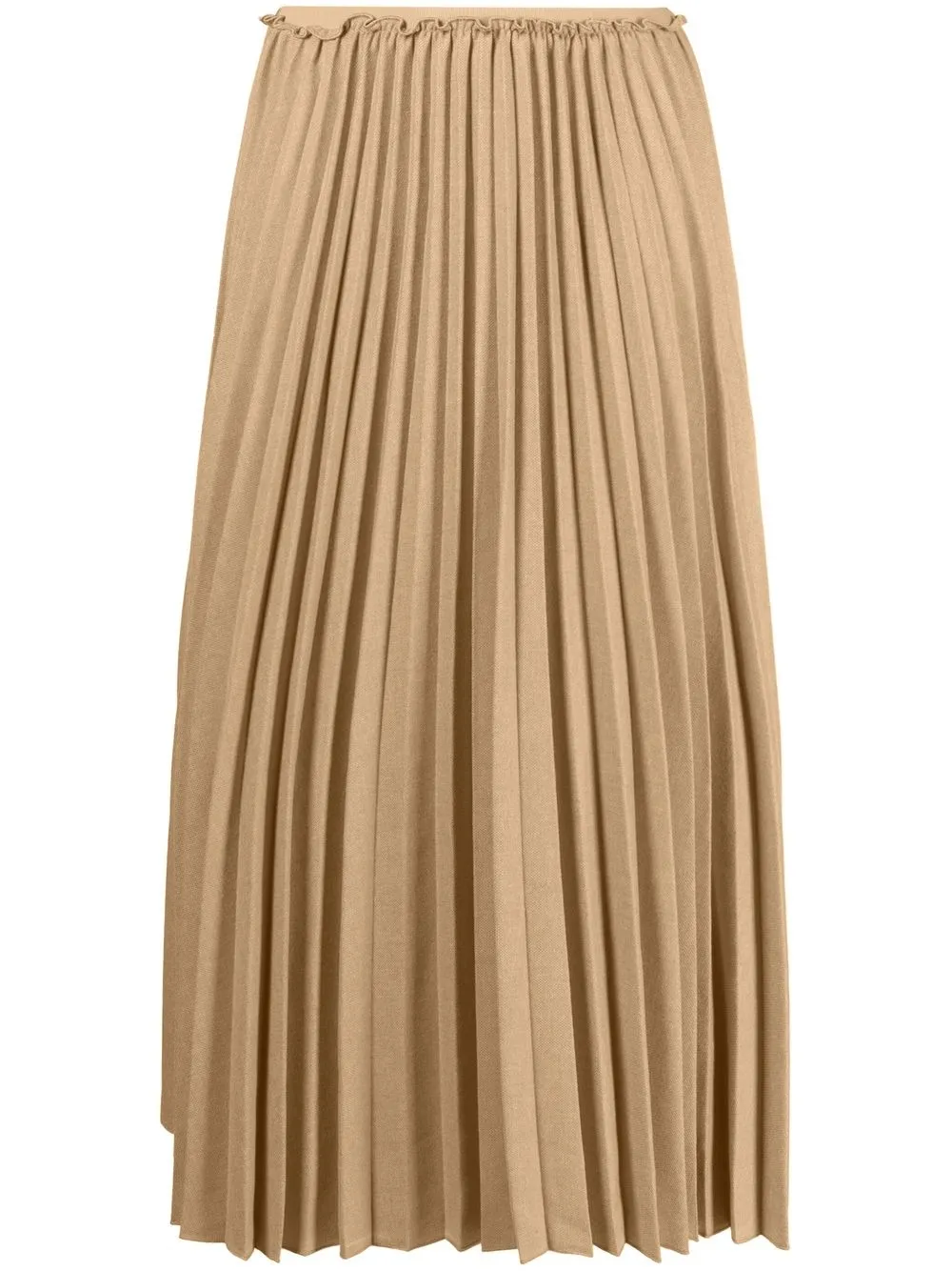 

RED Valentino pleated high-waist skirt - Brown