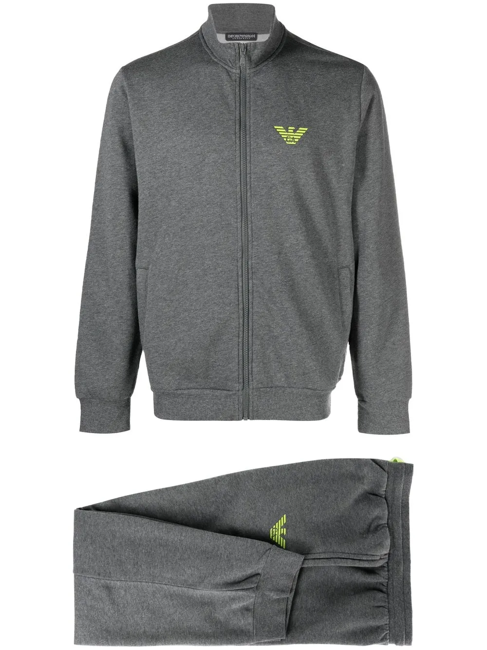 

Emporio Armani traje deportivo con logo estampado - Gris